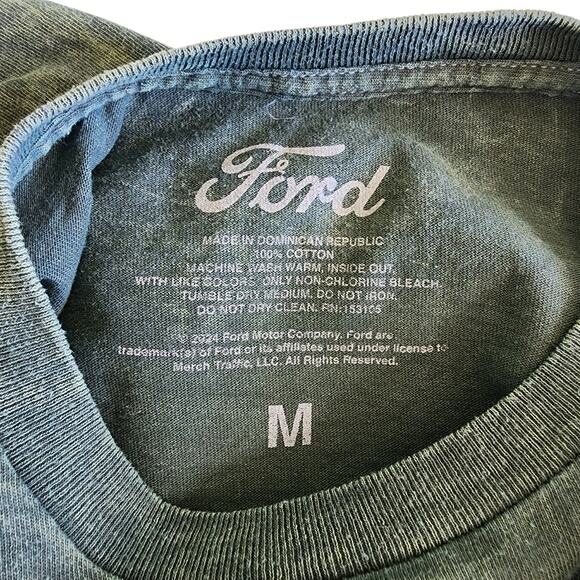 Ford Bronco Womens Graphic T Shirt Size Medium Green Vintage Retro Burnout Wash - Picture 7 of 8